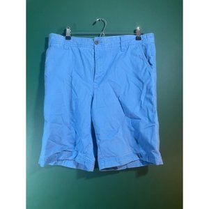 Izod Saltwater - Men's Blue logo Chino Shorts - Size 34